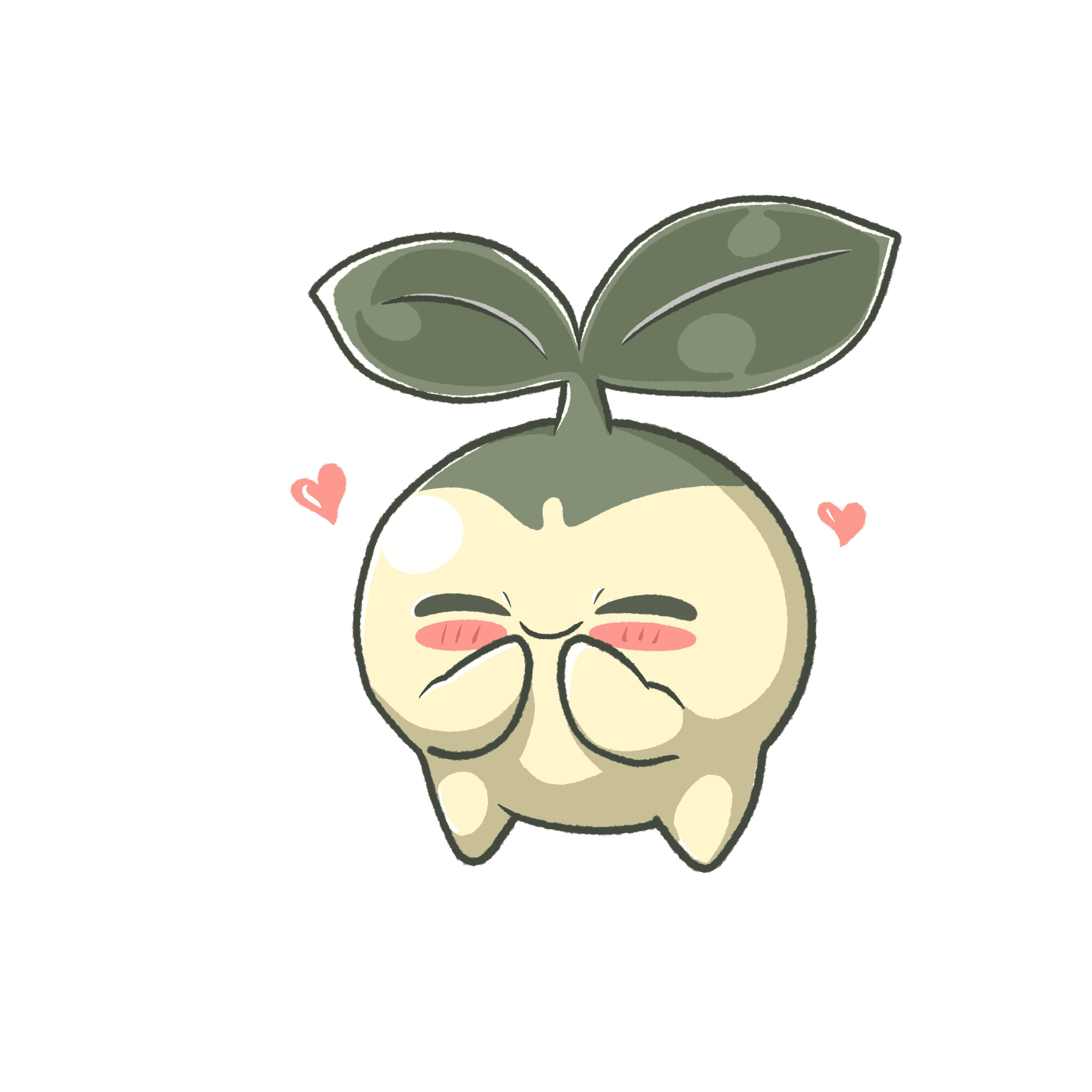 Blessing For Good mascot with hearts